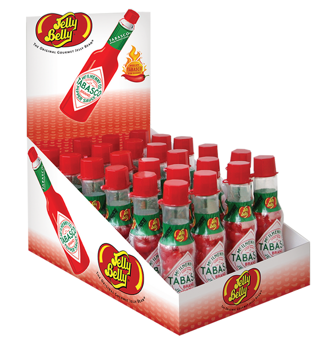 DISCONTINUED ITEM - Jelly Belly Tabasco Bottle 1.5oz or 24 Count Box