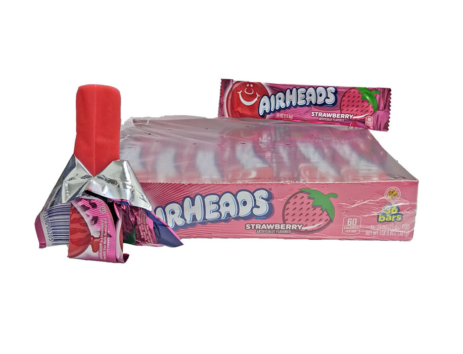 Airheads Strawberry .55oz Bar or 36 Count Box