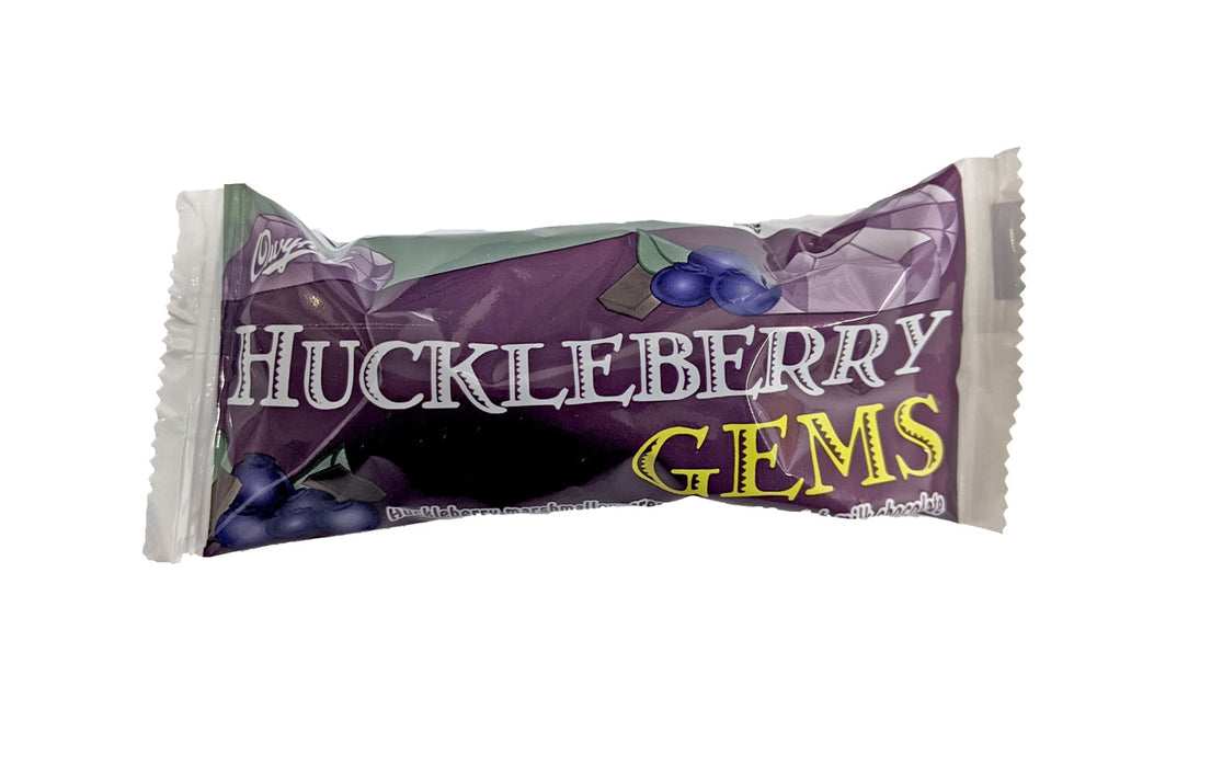Huckleberry Gems 1.2oz Candy Bar or 18 Count