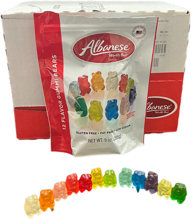Albanese Gummi Bear 9oz Assorted 12 Flavors