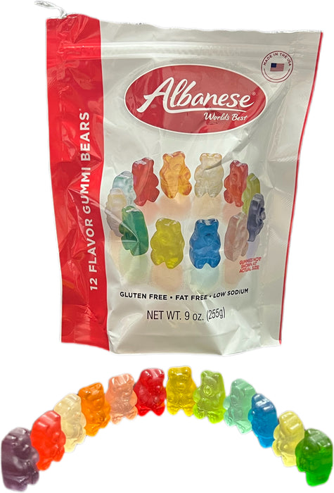 Albanese Gummi Bear 9oz Assorted 12 Flavors