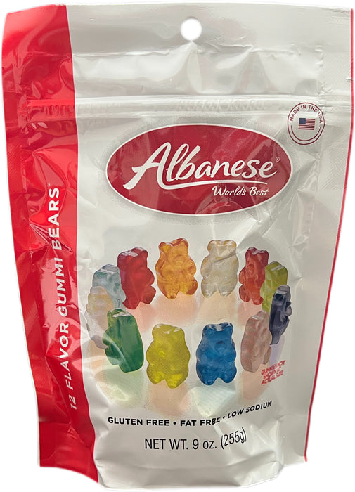 Albanese Gummi Bear 9oz Assorted 12 Flavors