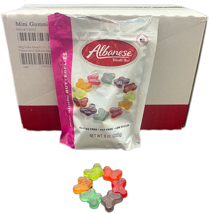 Albanese Gummi Butterflies Mini 9oz Assorted