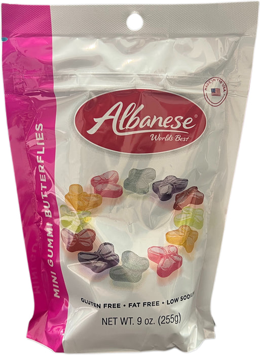 Albanese Gummi Butterflies Mini 9oz Assorted