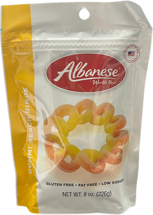 Albanese Gummi 8oz Bag Peach Rings