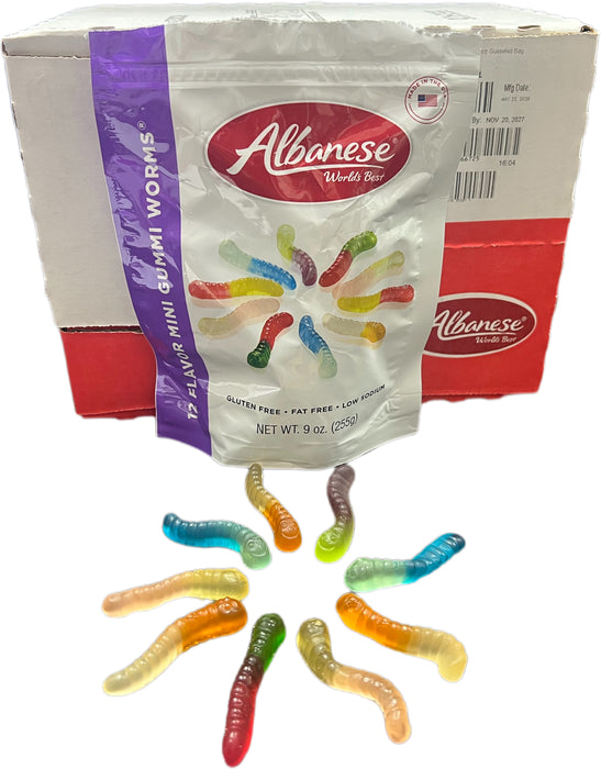 Albanese Gummi Worms 8oz 12 Flavor Mini