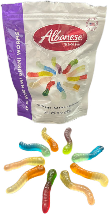 Albanese Gummi Worms 8oz 12 Flavor Mini