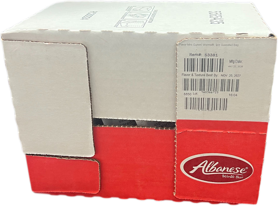 Albanese Gummi Worms 8oz 12 Flavor Mini