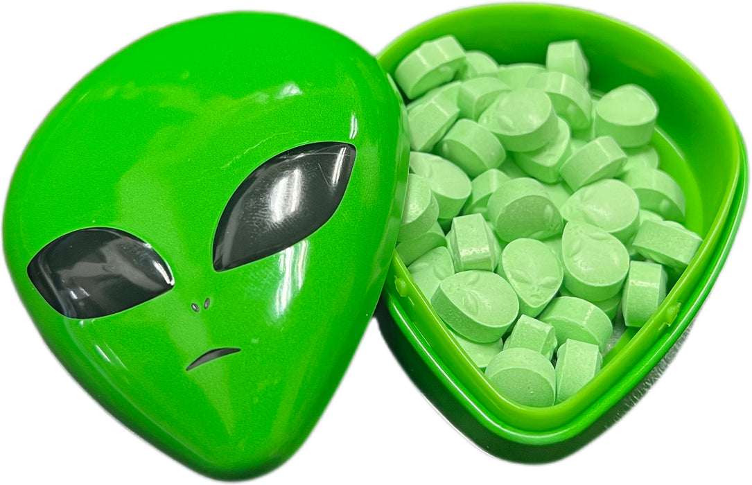 Alien Heads Candy Tin 1oz