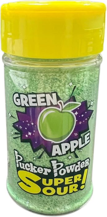 Pucker Powder 2.1oz Jar Topping Sour Green Apple