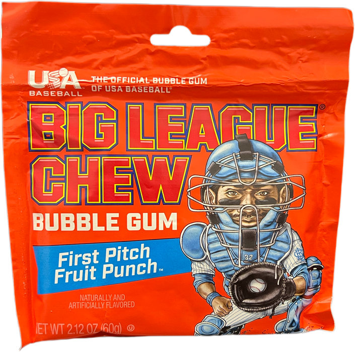 Big League Chew 2.12oz Pouch First Pitch Fruit Punch