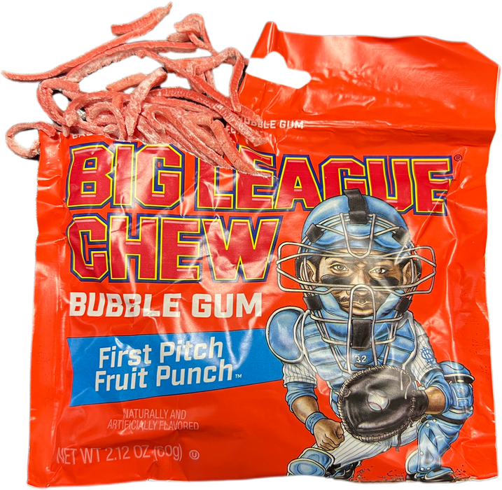 Big League Chew 2.12oz Pouch First Pitch Fruit Punch