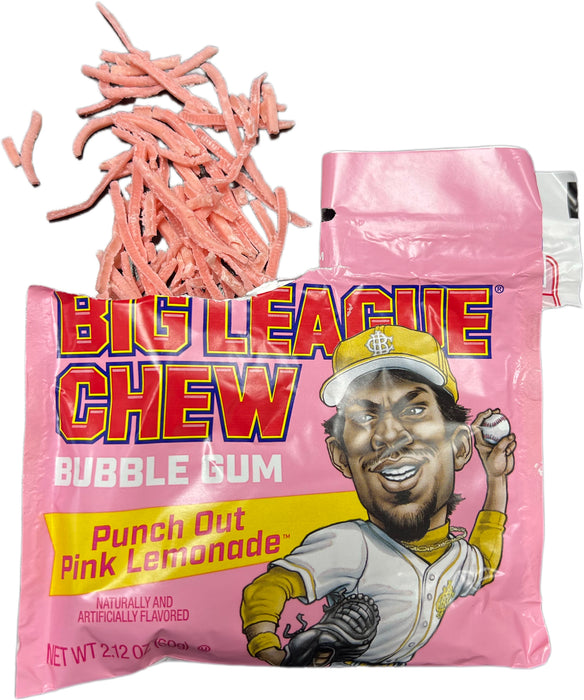 Big League Chew 2.12oz Pouch Punch Out Pink Lemonade