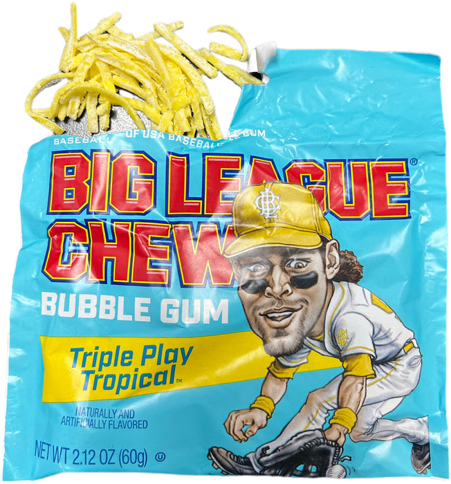 Big League Chew 2.12oz Pouch Triple Play Tropical