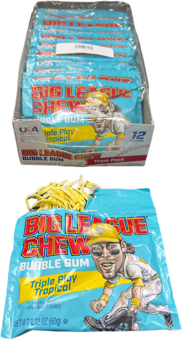 Big League Chew 2.12oz Pouch Triple Play Tropical