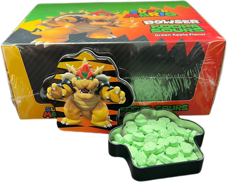 Nintendo Super Mario Bowser Koopa Sours Tin 1.5oz
