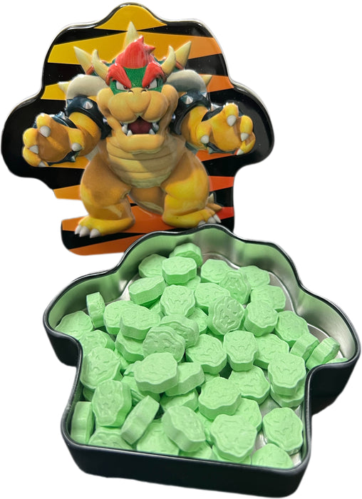 Nintendo Super Mario Bowser Koopa Sours Tin 1.5oz