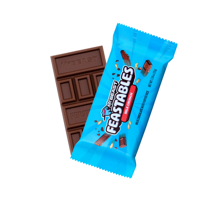 Feastables 1.24oz (35g) Bar Milk Crunch