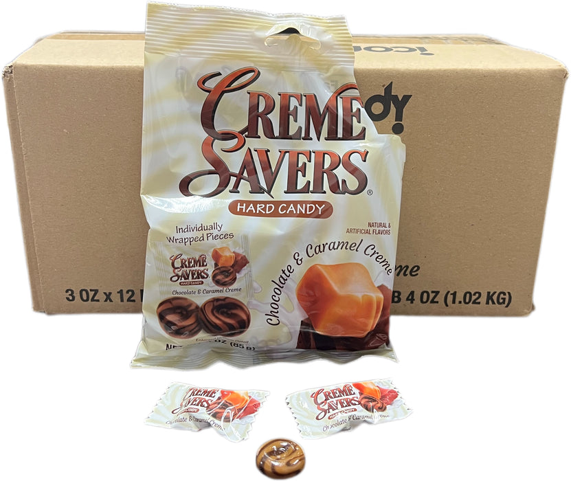 Creme Savers Chocolate and Caramel Creme 3oz Bag