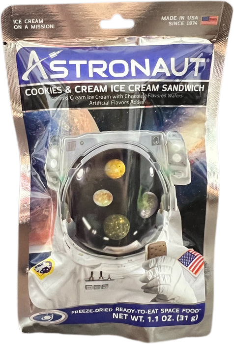 Astronaut Ice cream Sandwich Cookies and Cream 1oz