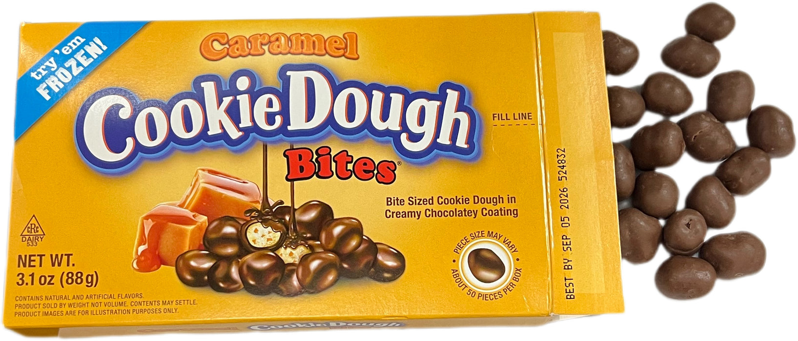 Cookie Dough Bites 3.1oz Caramel Theater Box