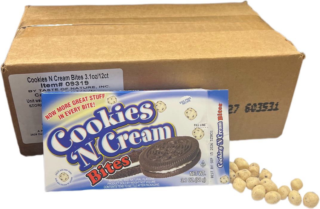 Cookie Dough Bites 3.1oz Cookies 'n Cream Theater Box