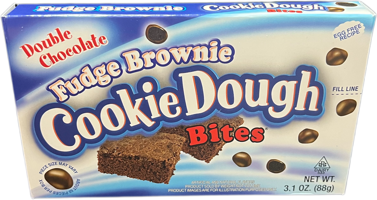 Cookie Dough Bites 3.1oz Fudge Brownie Theater Box