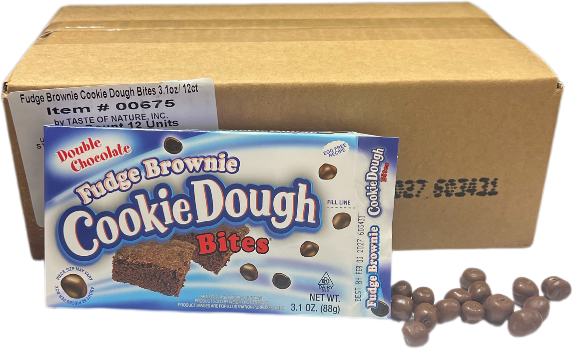 Cookie Dough Bites 3.1oz Fudge Brownie Theater Box