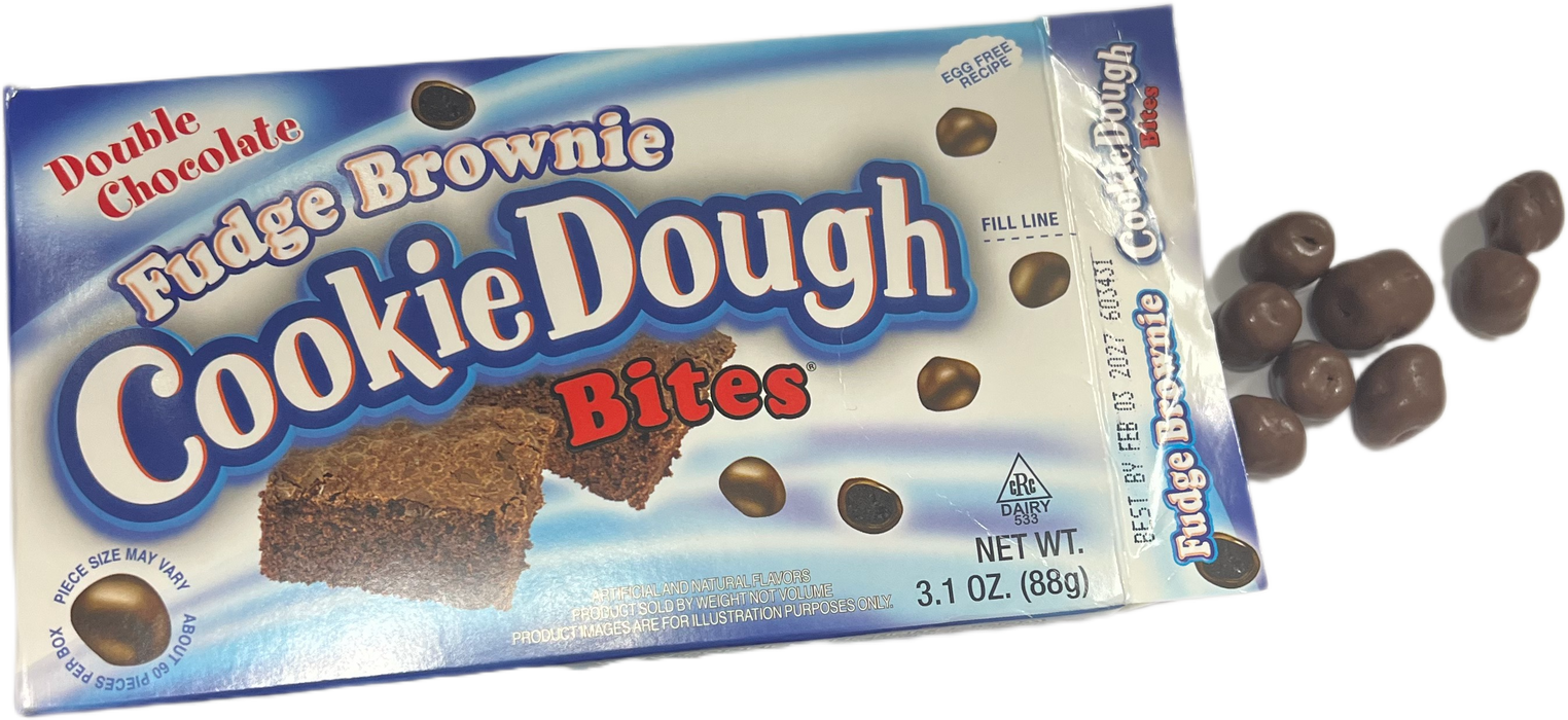 Cookie Dough Bites 3.1oz Fudge Brownie Theater Box
