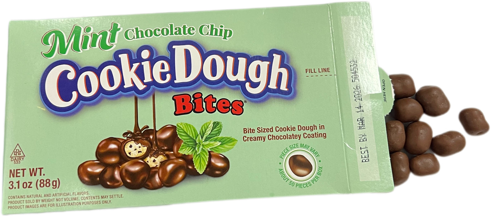 Cookie Dough Bites 3.1oz Mint Chocolate Chip Theater Box