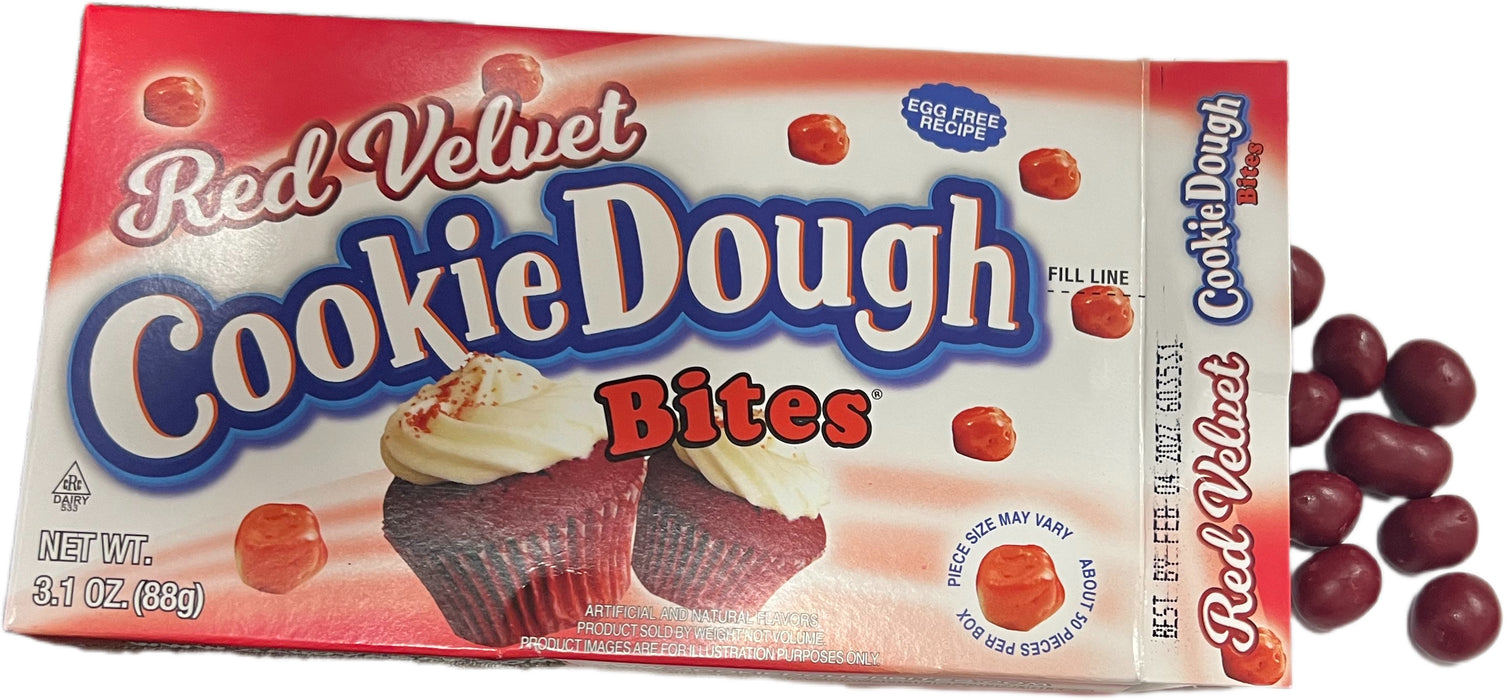 Cookie Dough Bites 3.1oz Red Velvet Theater Box