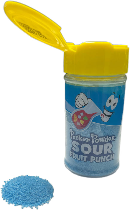 Pucker Powder 2.1oz Jar Topping Sour Fruit Punch