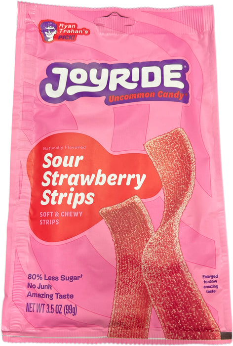 Joyride 3.5oz Bag Sour Strawberry Strips