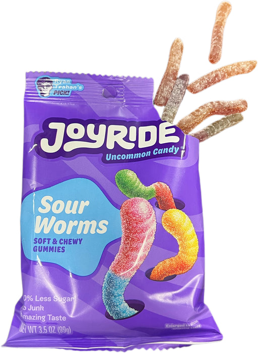 Joyride 3.5oz Bag Sour Gummy Worms