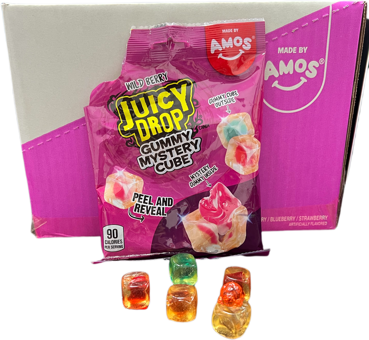 Juicy Drop Gummy Mystery Cube 5oz Bag Wild Berry