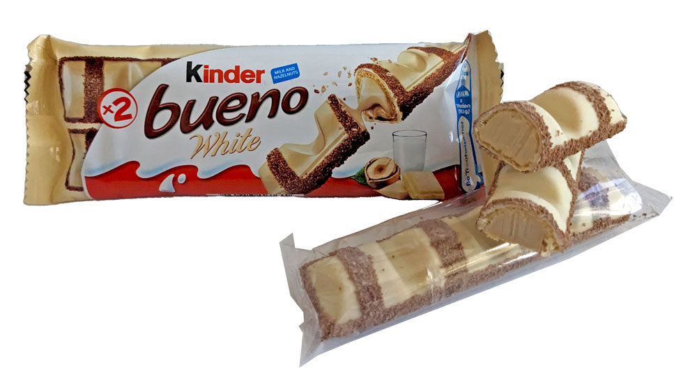 Kinder Bueno 1.3oz Bar White — b.a. Sweetie Candy Store