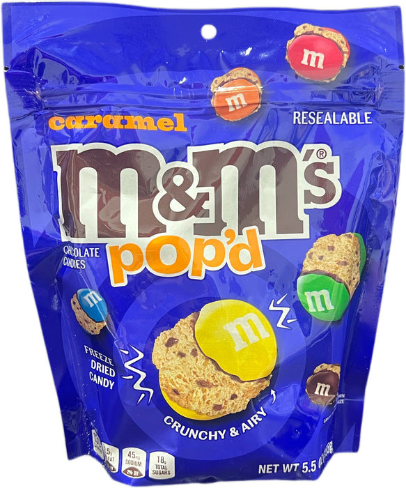 M&ms Pop'd 5.5oz Bag Caramel