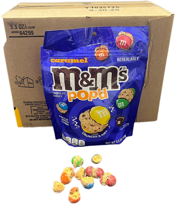 M&ms Pop'd 5.5oz Bag Caramel