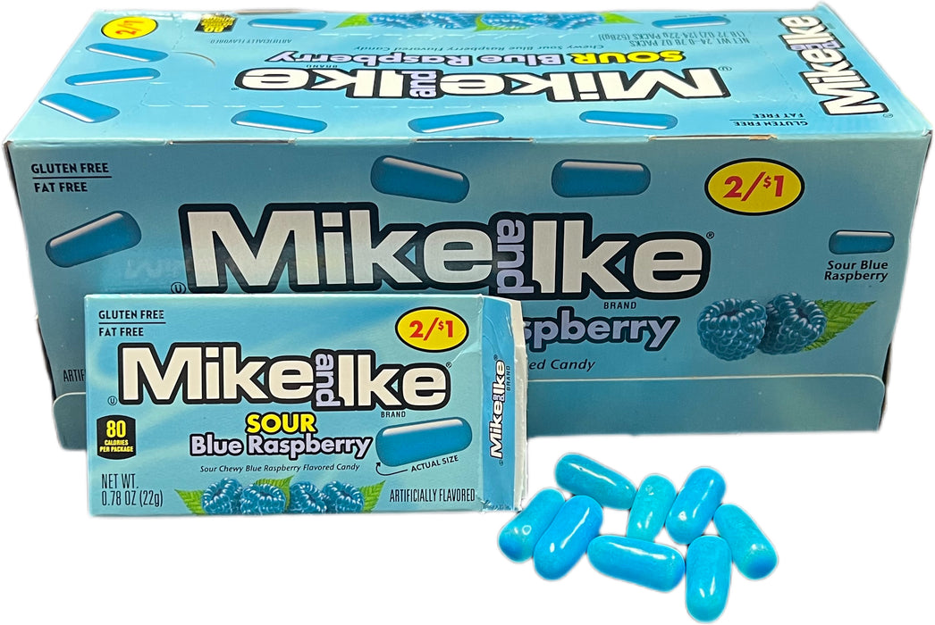 Mike And Ike .78oz Box Sour Blue Raspberry