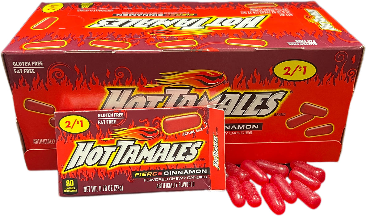 Hot Tamales .78oz Box or 24 Count Pack