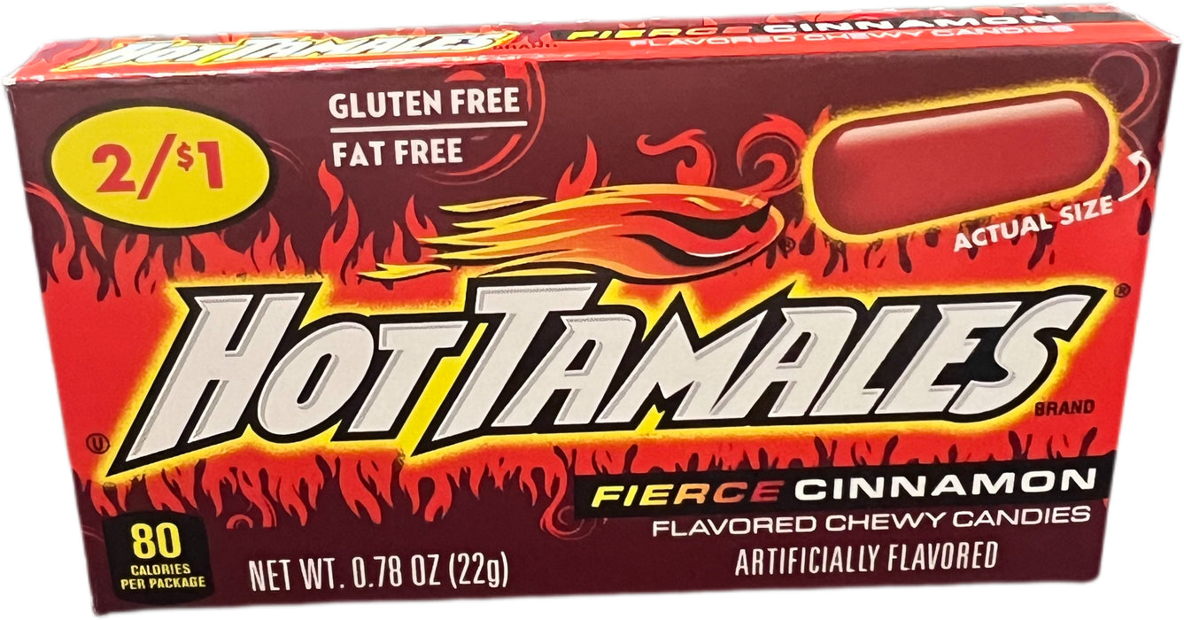 Hot Tamales .78oz Box or 24 Count Pack