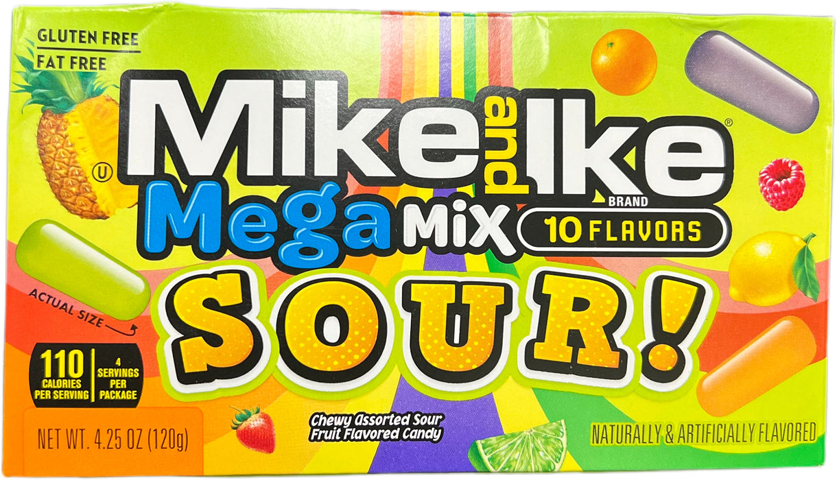 Mike & Ike 4.25oz Box Mega Mix Sour