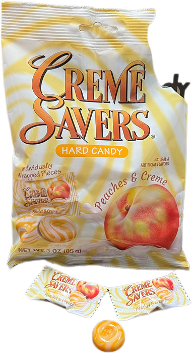 Creme Savers Peaches and Creme 3oz Bag