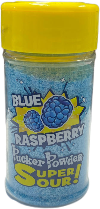 Pucker Powder 2.1oz Jar Topping Super Sour Blue Raspberry