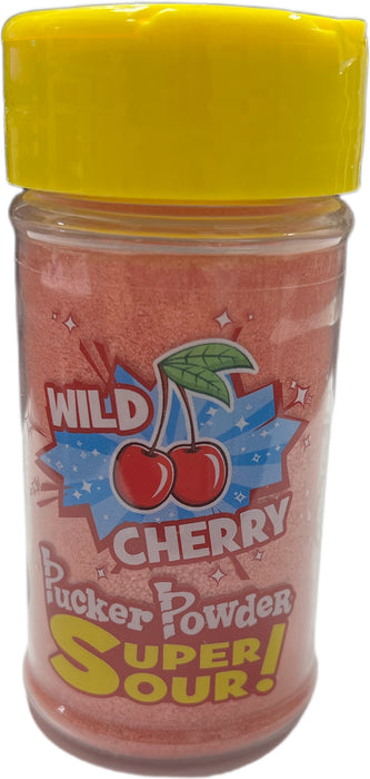 Pucker Powder 2.1oz Jar Topping Super Sour Wild Cherry