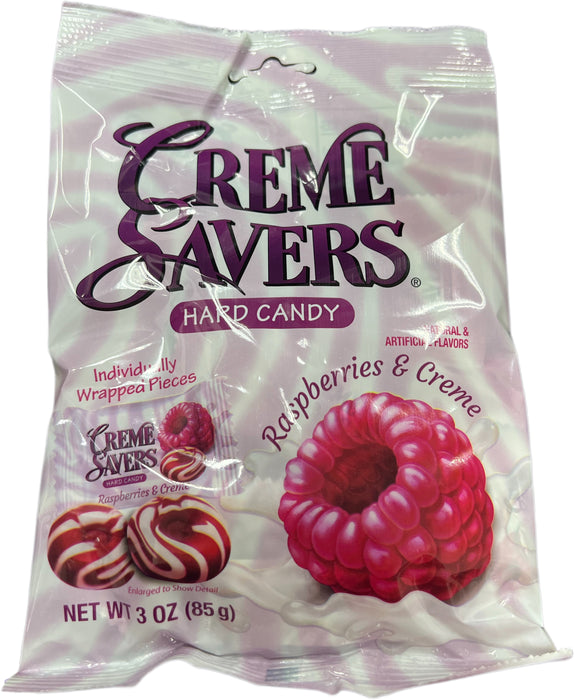 Creme Savers Raspberry and Creme 3oz Bag