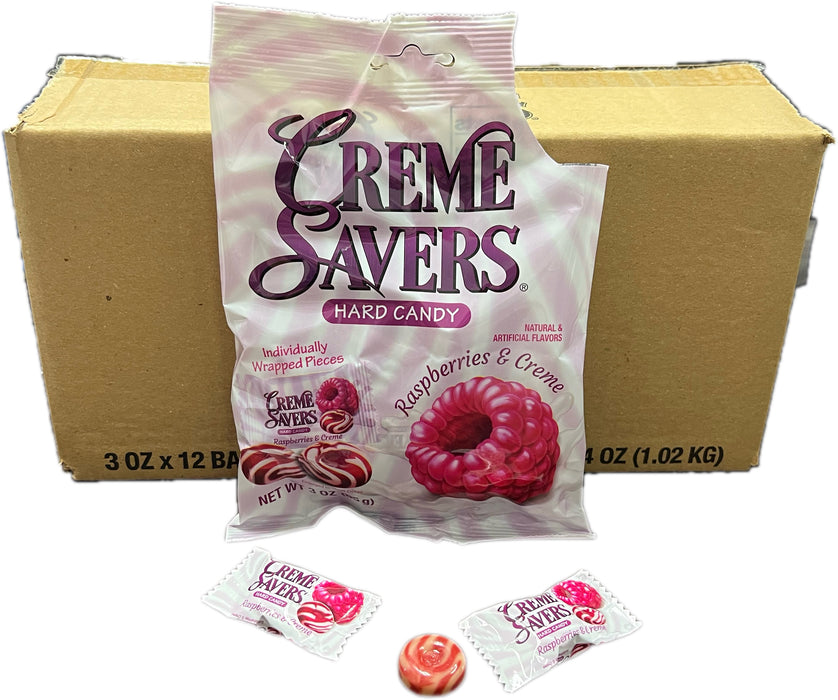 Creme Savers Raspberry and Creme 3oz Bag