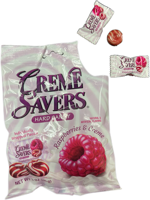 Creme Savers Raspberry and Creme 3oz Bag