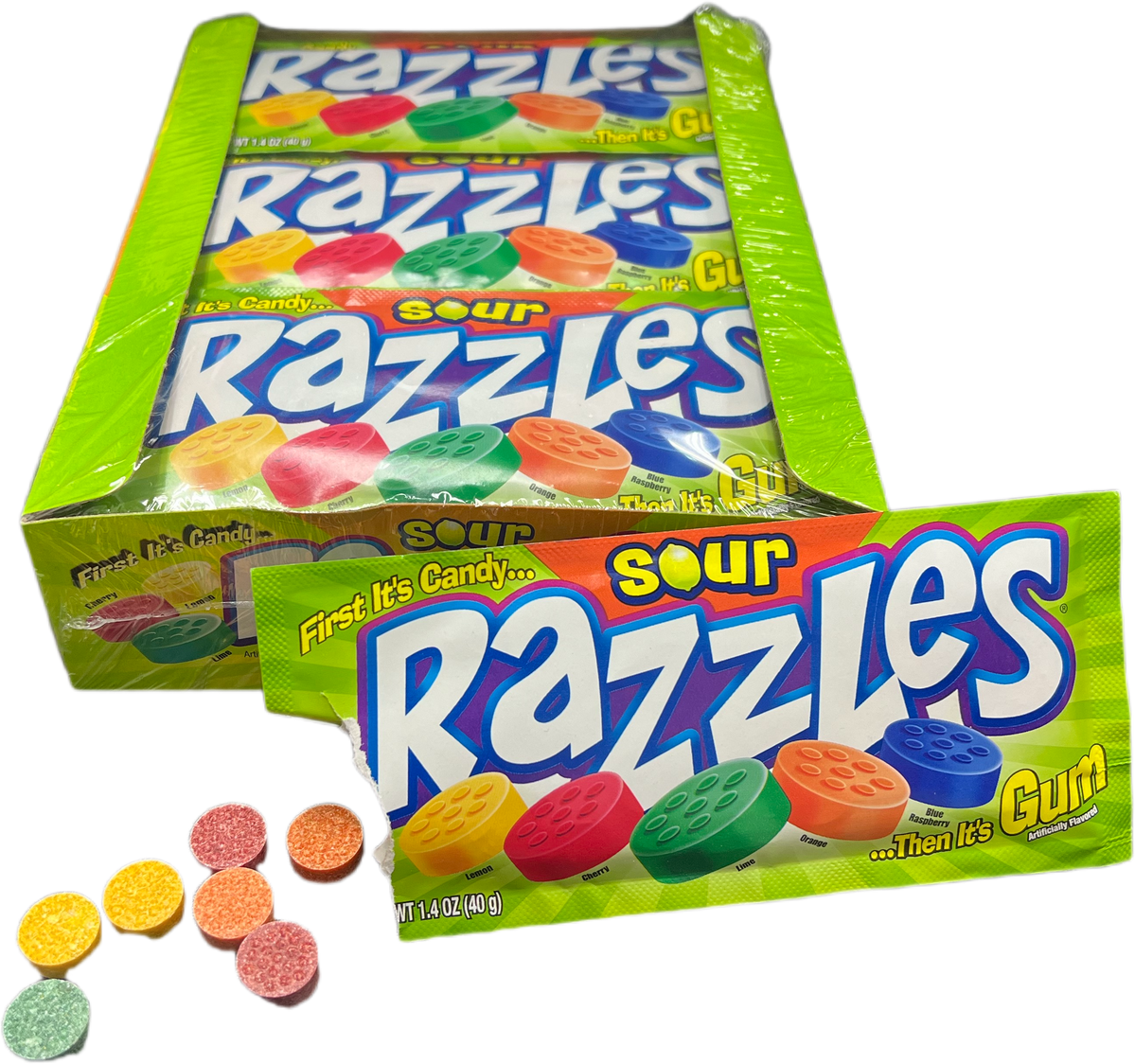 Mini Razzles Razzles 1.4oz Bag Sour — b.a. Sweetie Candy Store