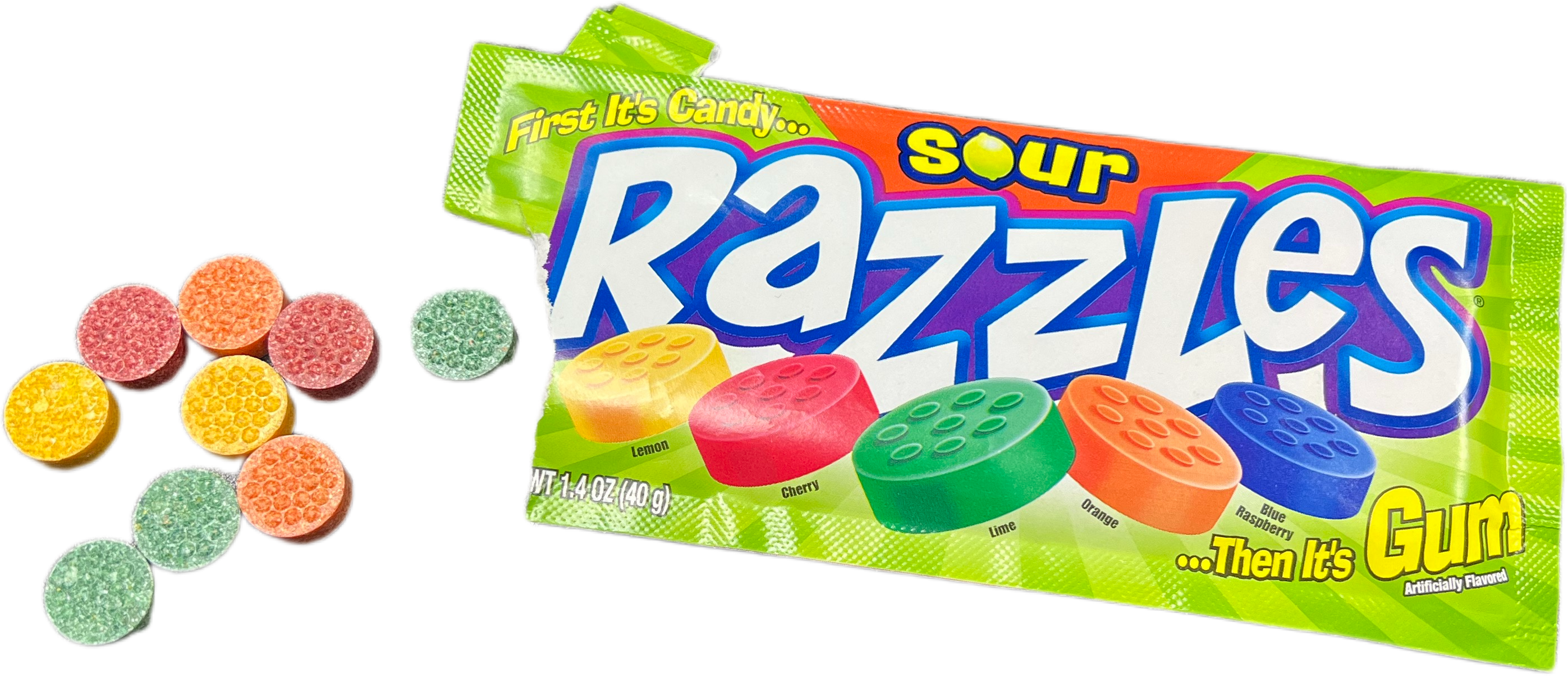 Smith's Razzles Razzles 1.4oz Bag Sour — b.a. Sweetie Candy Store